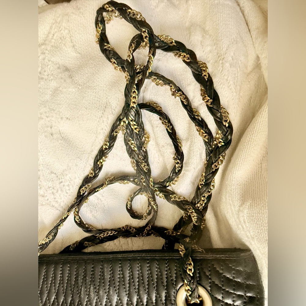 Bally Black Quilted Tote Bag with Gold Accents - Picture 12 of 12